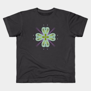 Green butterfly mandala Kids T-Shirt